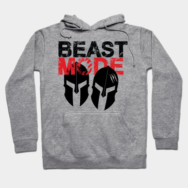 Beast Mode Spartan Hoodie by Boss creative